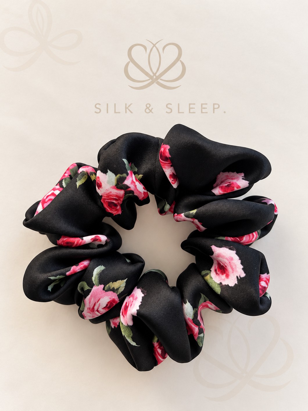 SILK & SLEEP natūralaus šilko plaukų gumytė D&G šilko plaukų aksesuaras 